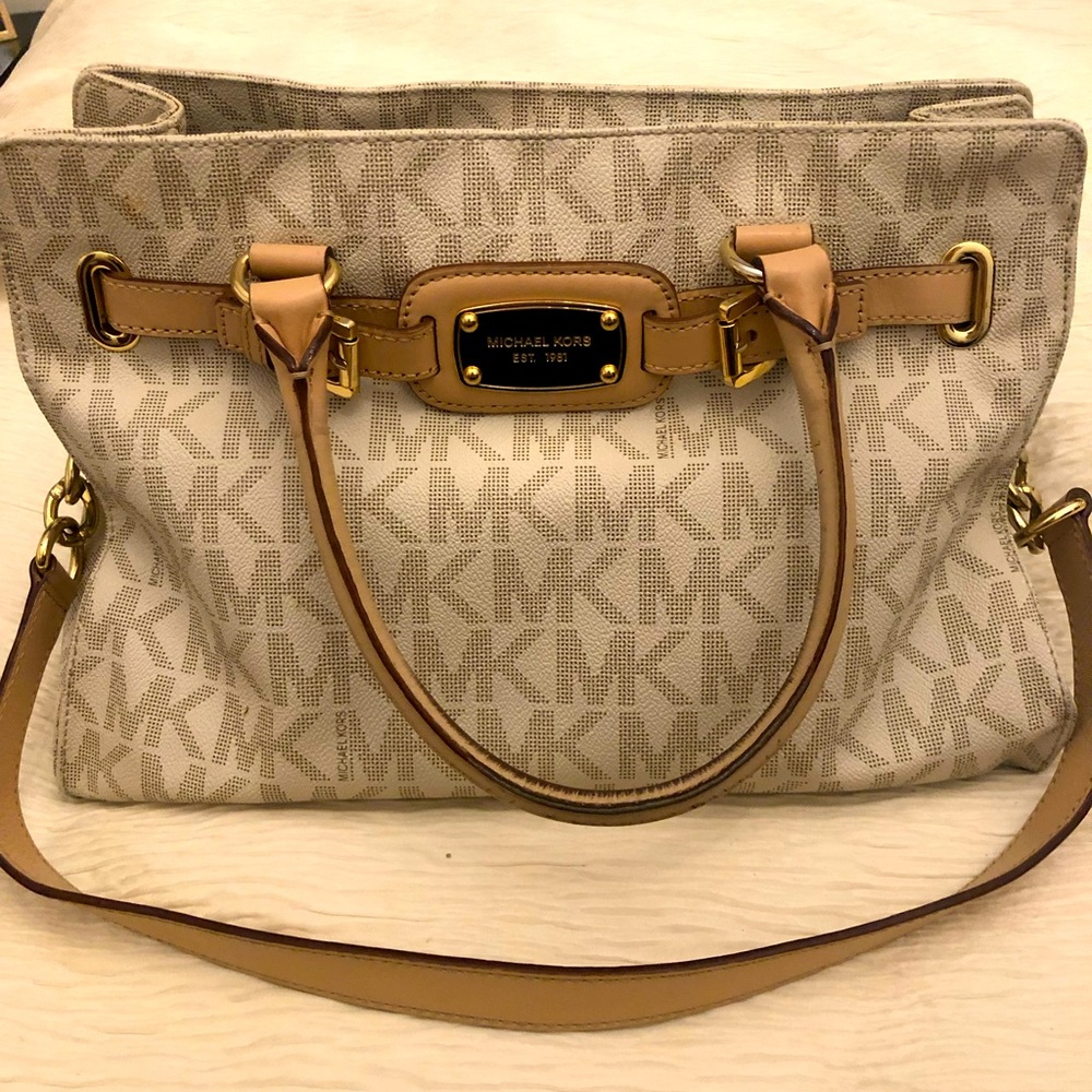 Michael Kors logo handbag.
